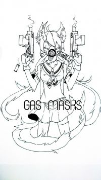 gas masks by FearScissors