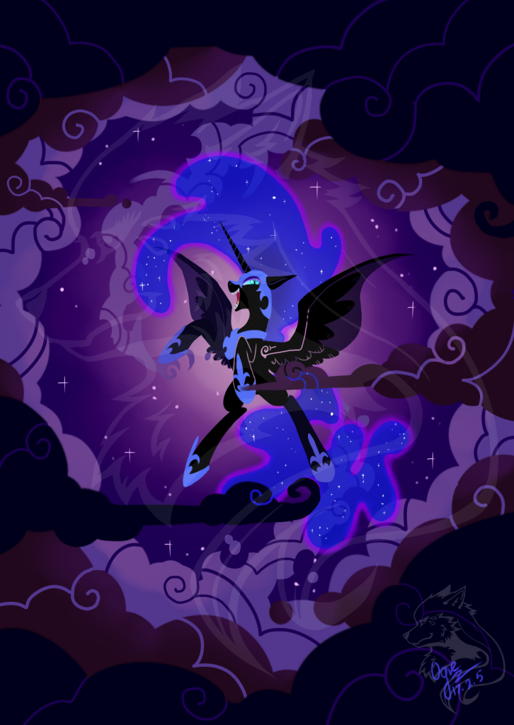 Nightmare Moon by 讴歌-ogre