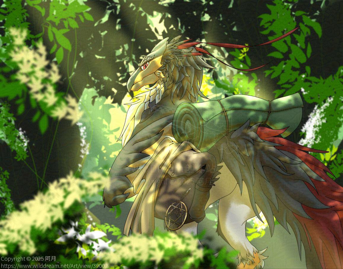 丛林中的鹭鹰龙 by 阿月