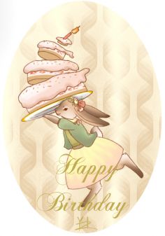 兔兔与草莓蛋糕（？ by 阿鳞