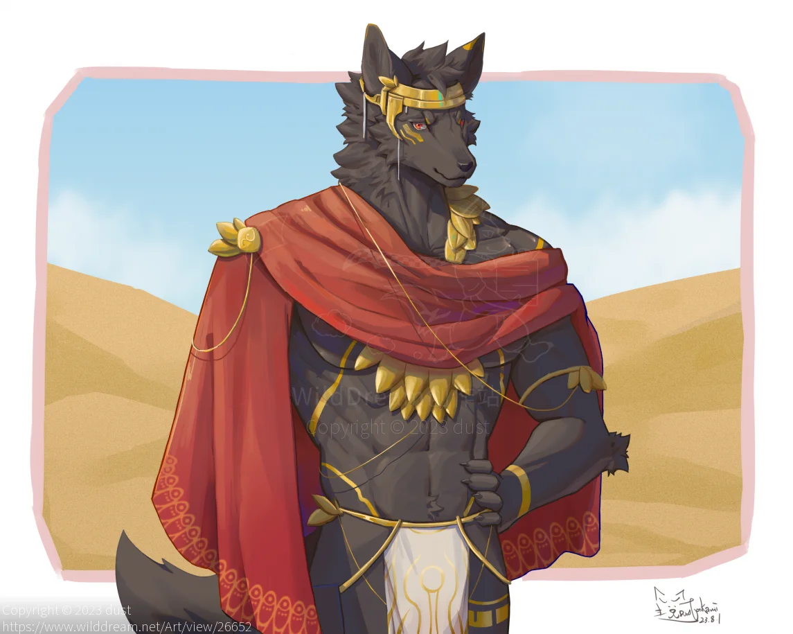 鳴沙 by dust, furry, 兽人, 狼