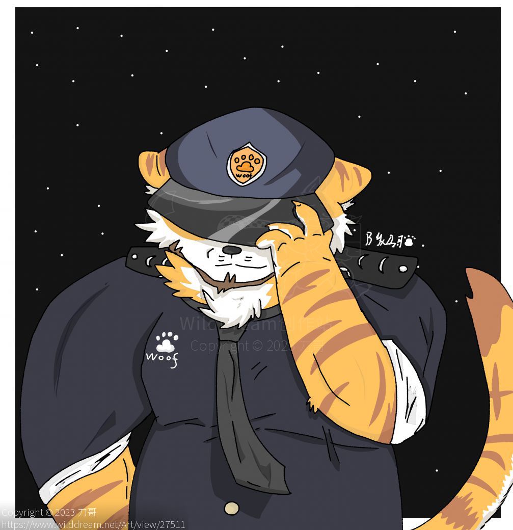 脑斧警察～ by 刀哥老柴DG, 虎兽人
