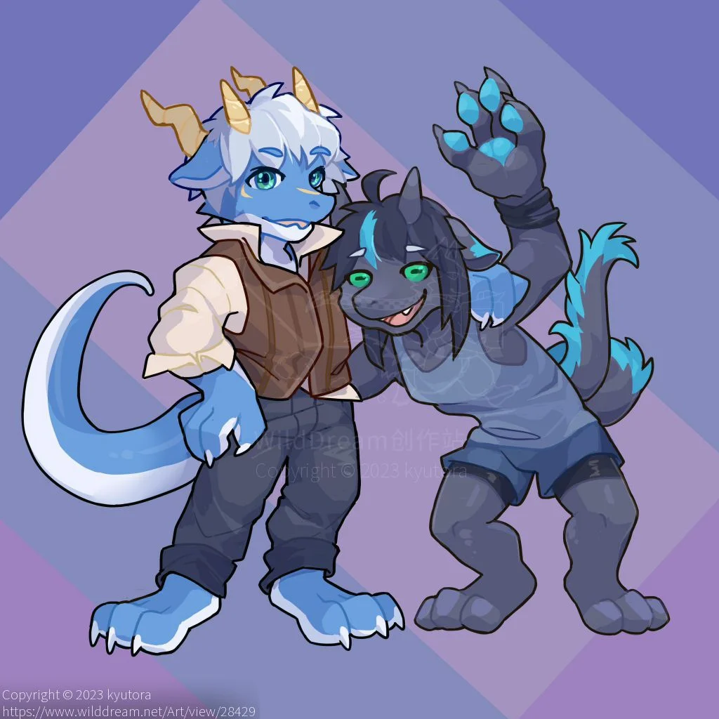 231205 - φxCarl by kyufuru, Q版, 委托, 挂件, 羊, 龙