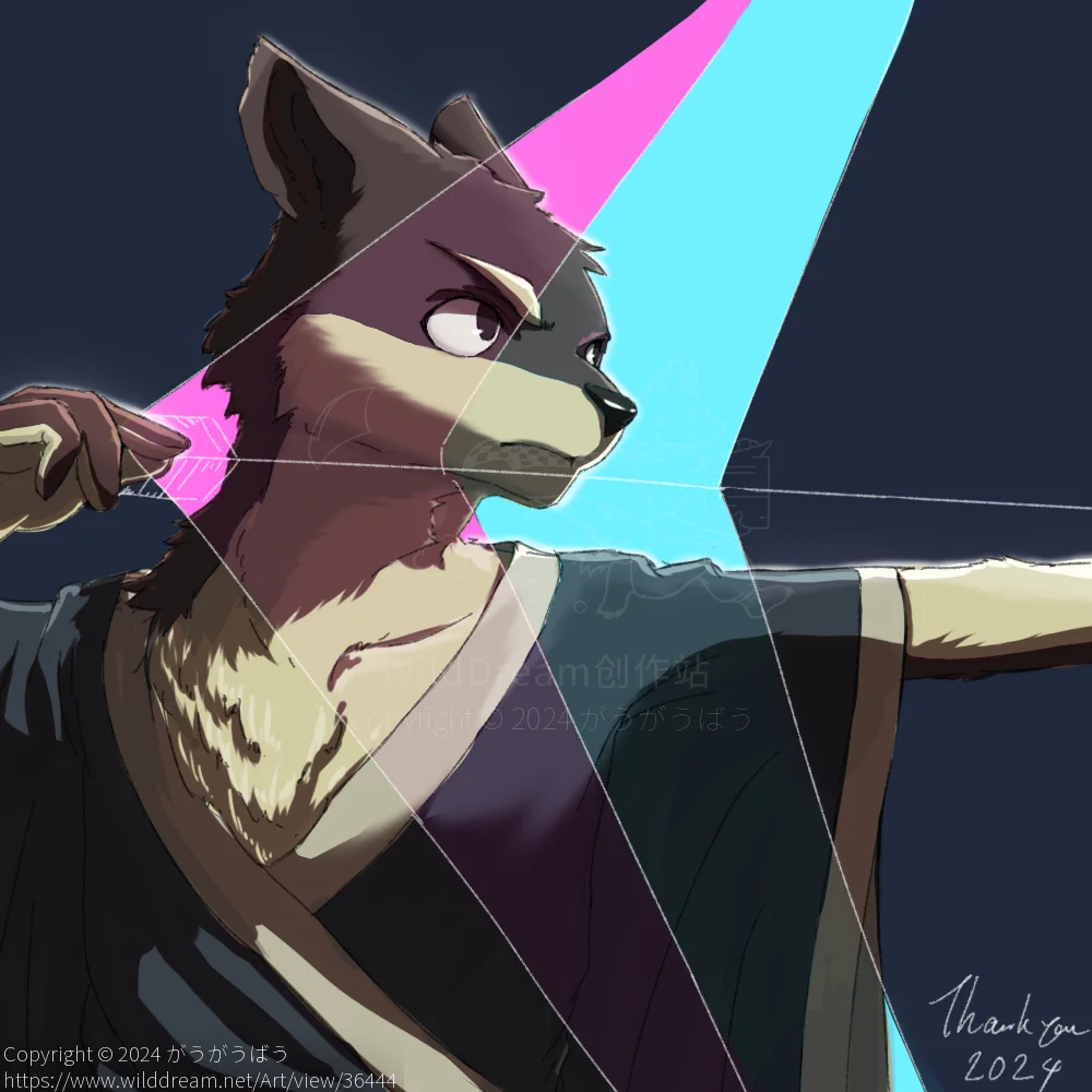 Thank U 2024 by がうがうばう, dog, furry