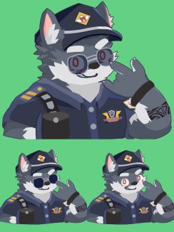 Police poses [委托No.24] by 海盐鱼饼