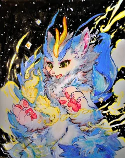 ﻿#有兽焉﻿ ﻿#生日快乐﻿ ﻿#画画﻿ ﻿#二次元﻿ by 彩色方糖会飞