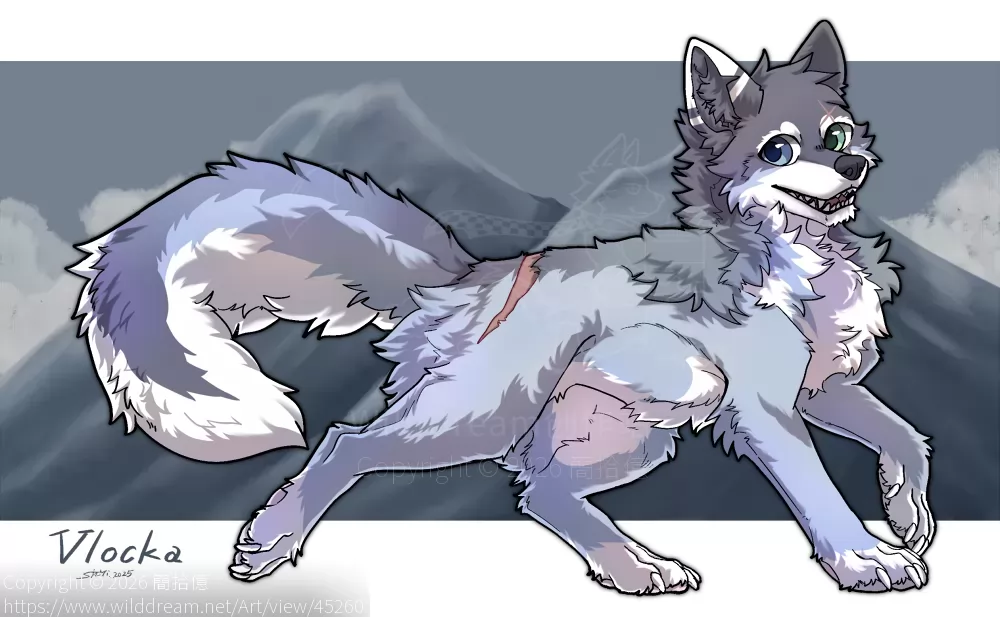 [Artfight2025]Vlocka by 簡拾億, Artfight, 狼, 純獸
