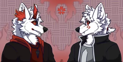[Artfight2024]Yaraku&HakuOu by 簡拾億