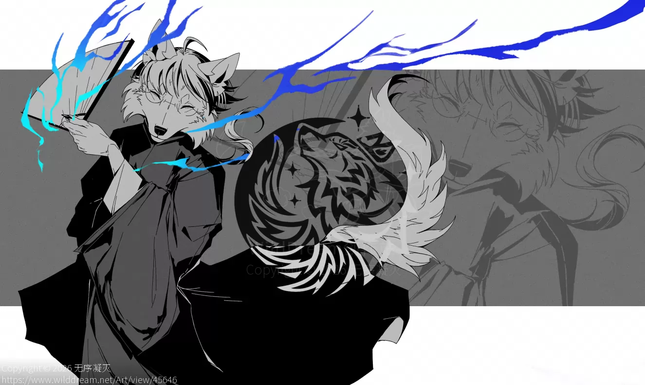 给朋友的生日赠图 by 无序凝灭, furry, 兽人, 狼人