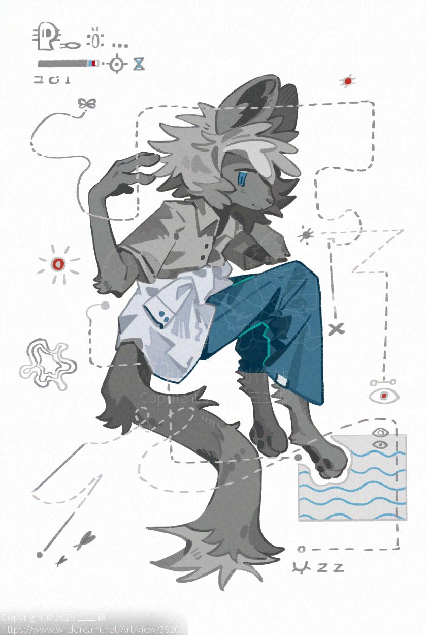 当我在湖边观察昆虫飞行的轨迹时 by 三五狐