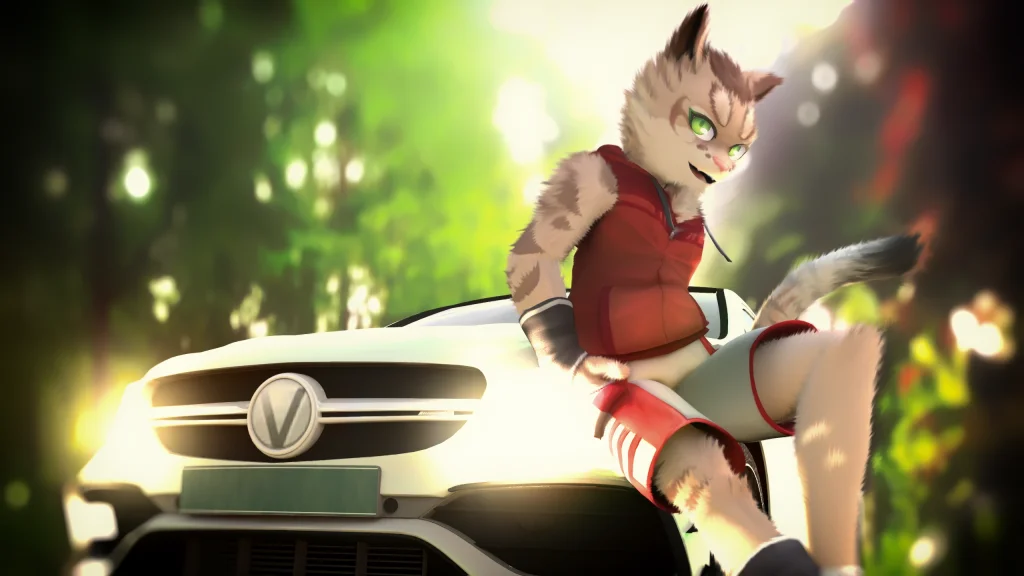 三次元的学长 by StarNoodle495, 家有大猫, 颜书齐, 学长, 石虎, Nekojishi, 3D, MMD
