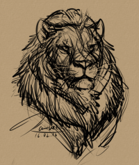 lion_sketch by PhantomSpark