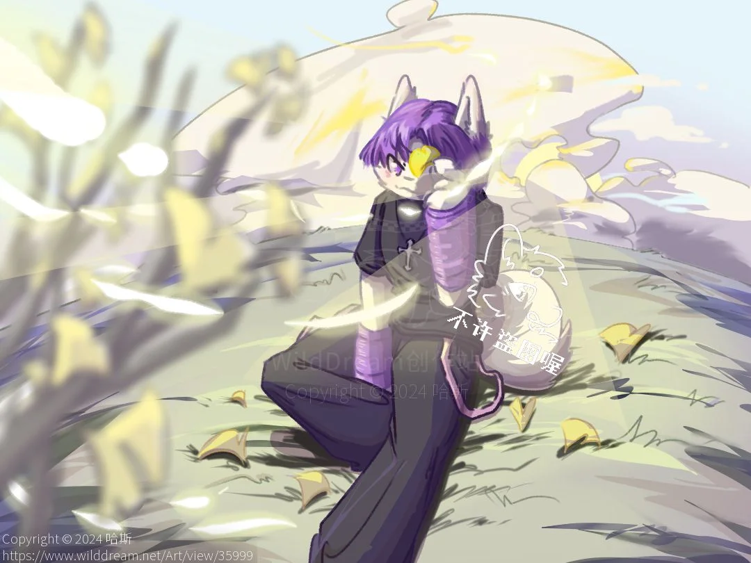 给好基友画的搞子(灬ꈍ εꈍ灬) by 岑小野鹿, furry, 手绘, 板绘