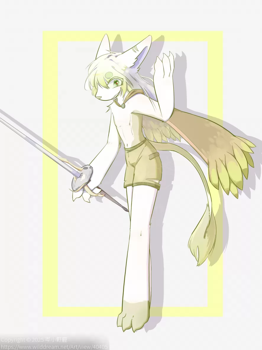 喵喵喵 by 岑小野鹿, furry, 板绘