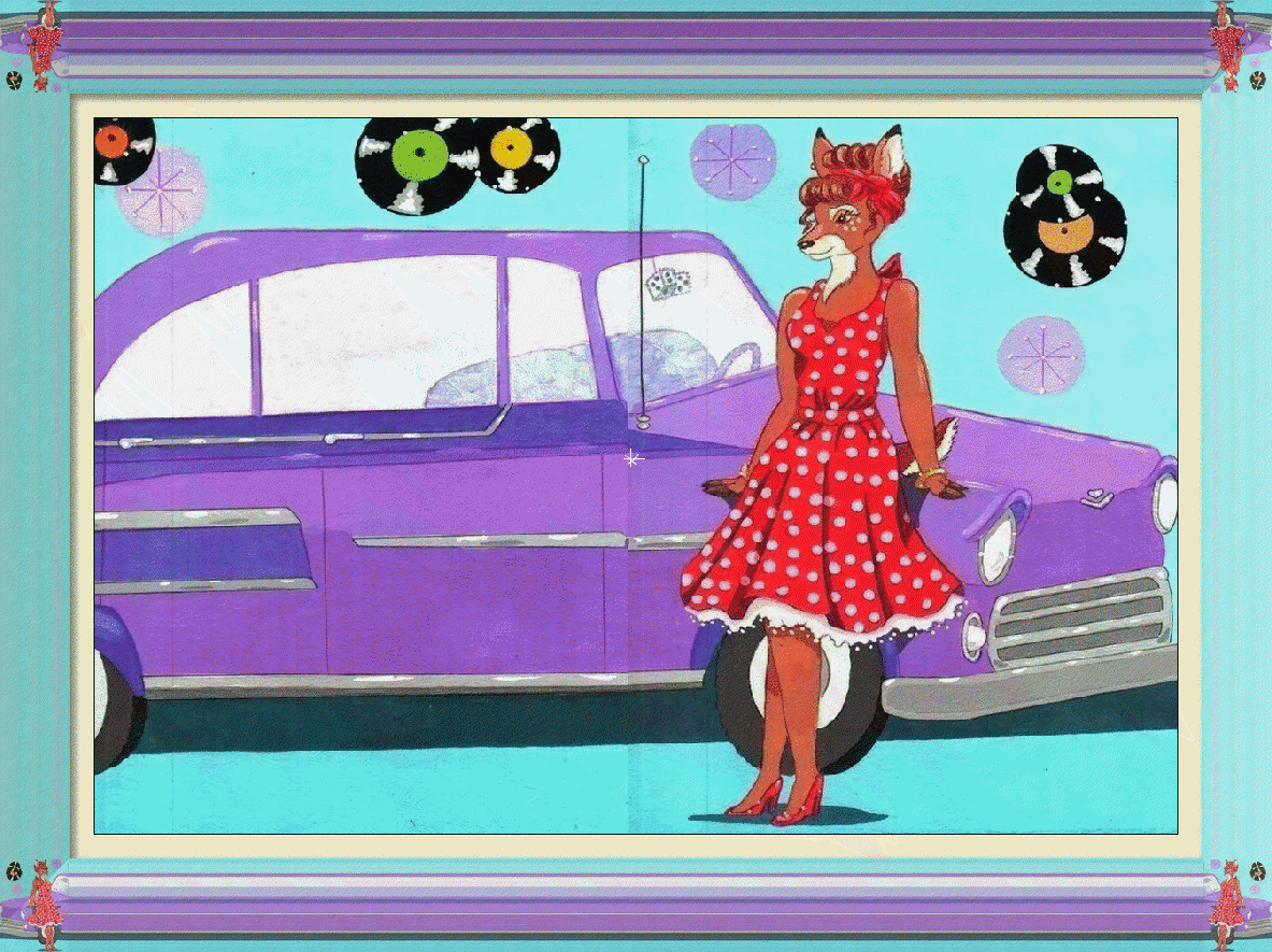 Maybelline by FoxyFlapper, 1950's, deer, retro, vintage, vintagecar