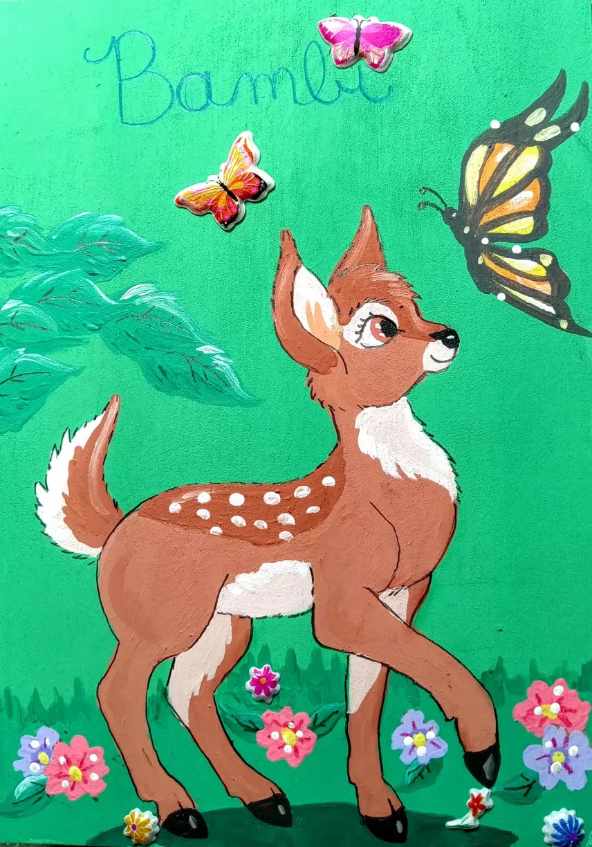 Bambi Book Box by FoxyFlapper, bambi, disney, fanart, deer, forest