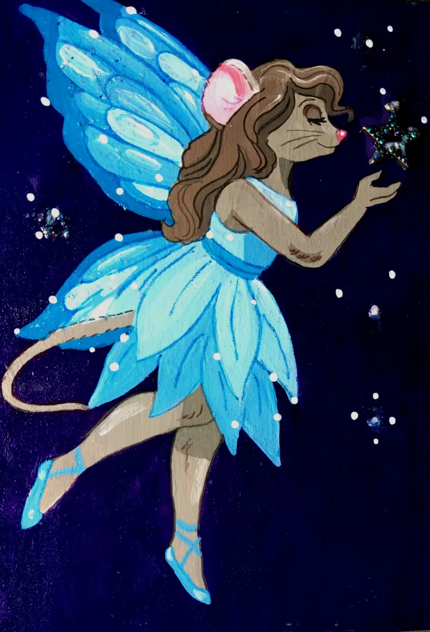Fairy Mouse And Star by FoxyFlapper, fairy, fantasy, mouse
