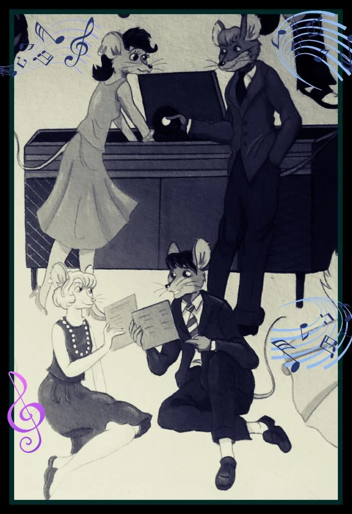 Hi-Fi Stereo Mice by FoxyFlapper