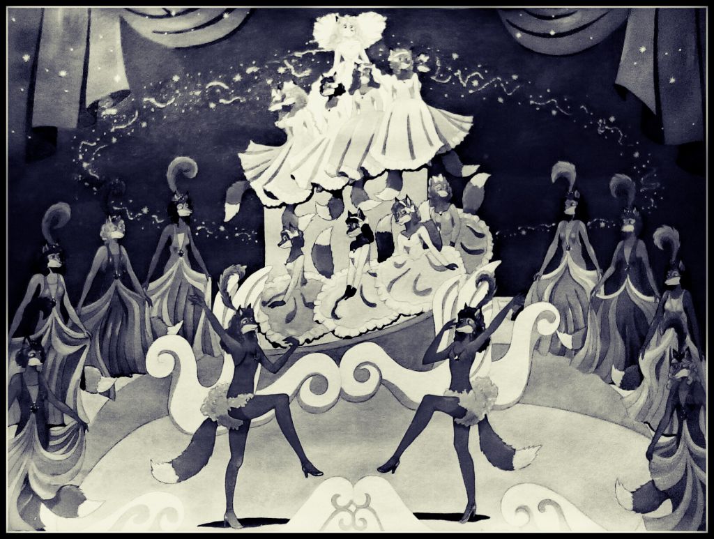 Busby Berkeley Dancers-Black And White by SherryHillArt