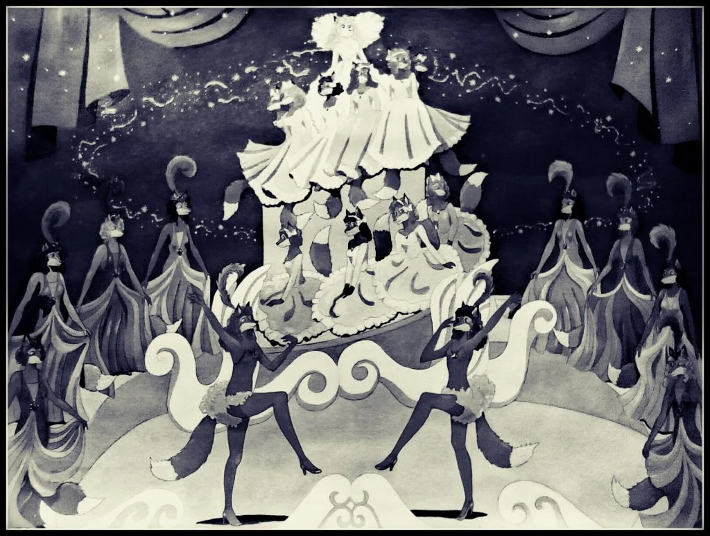 Busby Berkeley Dancers-Black And White by FoxyFlapper