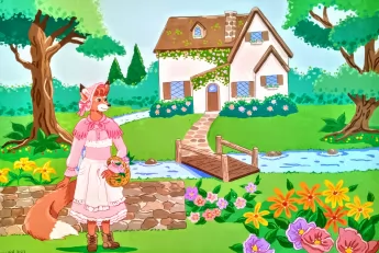 Cottage Core Fox by FoxyFlapper
