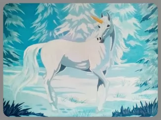 Winter Unicorn by FoxyFlapper