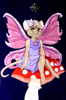 Fairy Mouse And Mushroom by FoxyFlapper