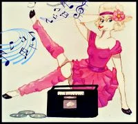 1980's Music Girl by FoxyFlapper