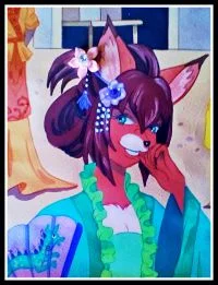 Chinese Fox Girl by FoxyFlapper