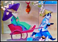 Rickshaw Rabbit by SherryHillArt