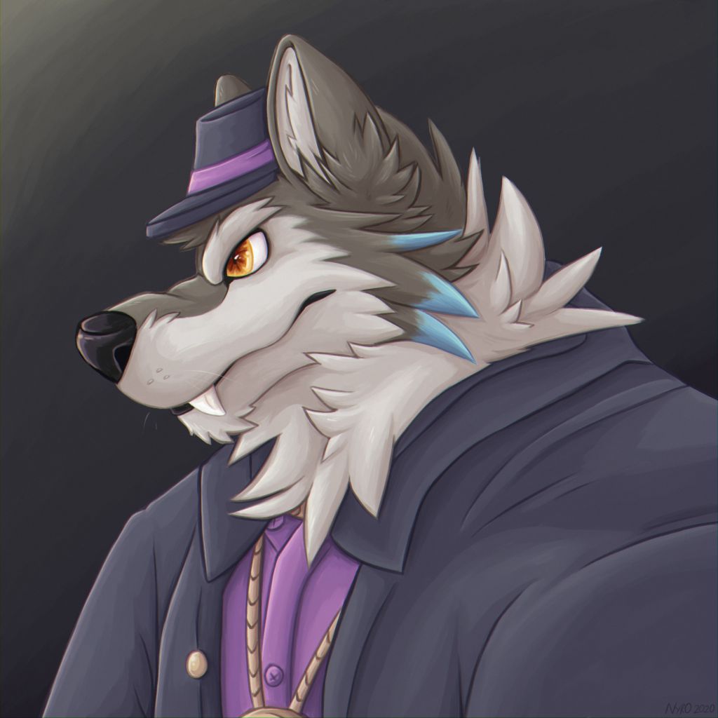 The Wolf by kstreetalley, wolf, grey wolf, canine, canidae, portrait, anthro, furry, digital, drawing, animal, mammal