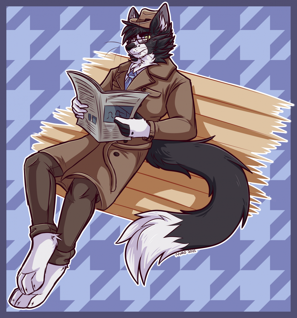 Rush sketch by kstreetalley, cat, feline, anthro, animal, character, digital, drawing