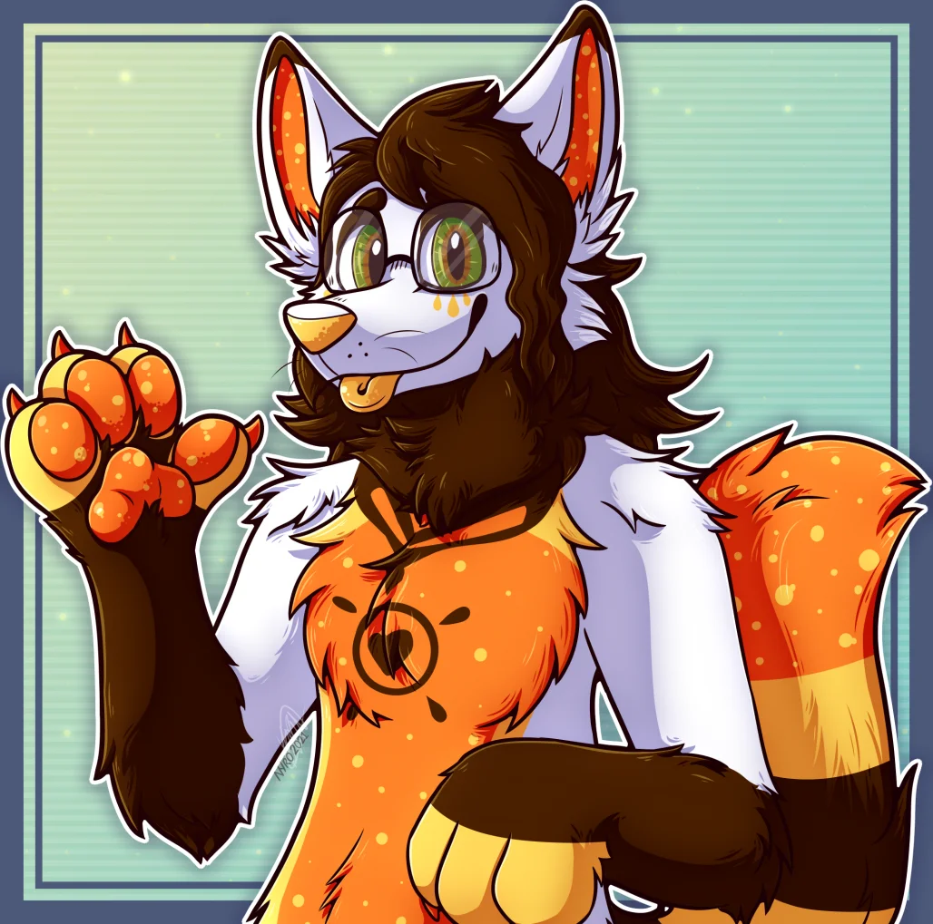 [PM] Sundrop by kstreetalley, animal, anthro, canine, cartoon, character, digital, fennec fox, fox, hybrid, mammal, maned wolf, payment, trade, vulpine, wolf
