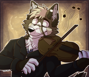 Clemens Playing the Violin by kstreetalley
