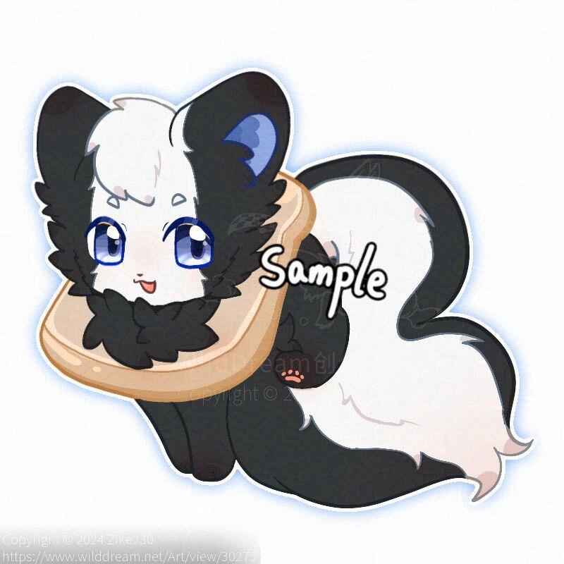 大奥巧 by Zike230, furry, oc, Q版, 全身, 兽设