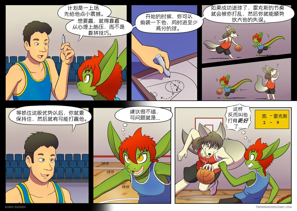 【授权汉化】Twin Dragons | 龙凤双宝 #112 by 305寝, 凯, 授权汉化, 漫画, 狼, 西方龙, 雷克斯, 龙凤双宝