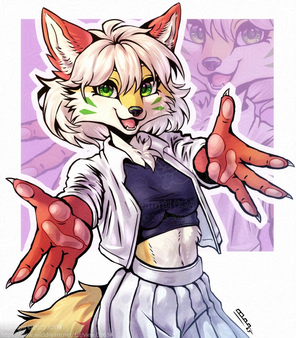 免费的抱抱呦！ by 305寝, oc, 狐狸, 自设