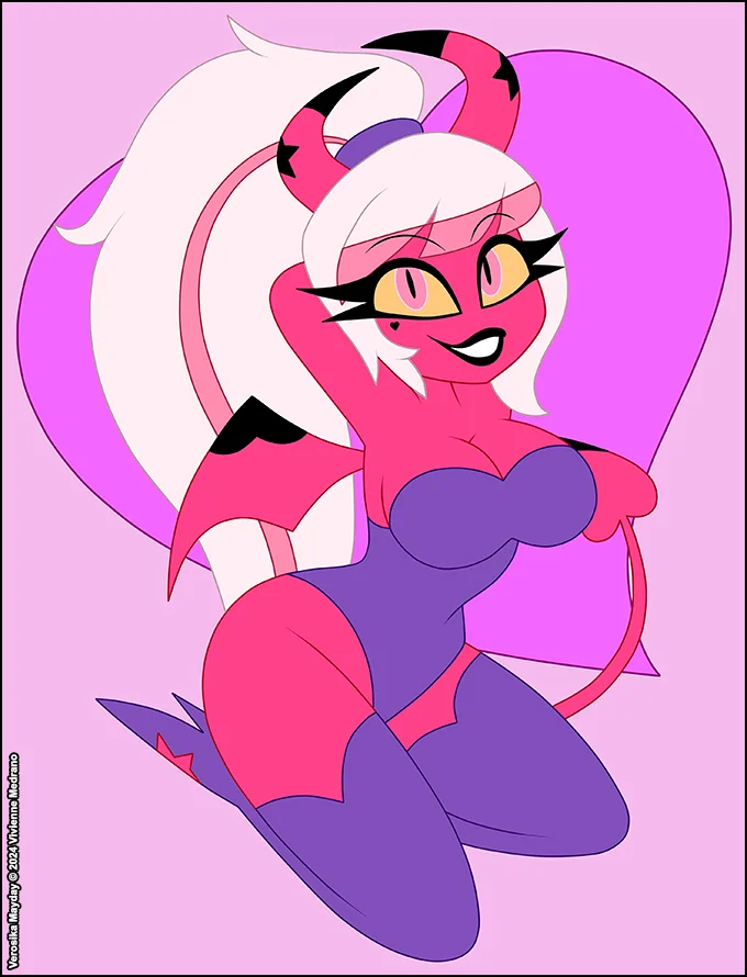 Pink Heart by Verona,  verosika mayday, helluva boss