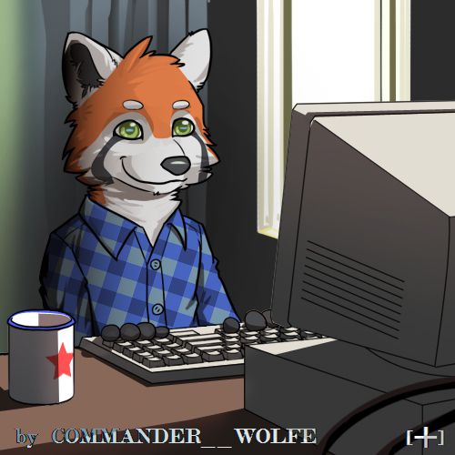 Red Panda the hacker by COMMANDER--WOLFE