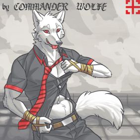hot wolf by COMMANDER--WOLFE