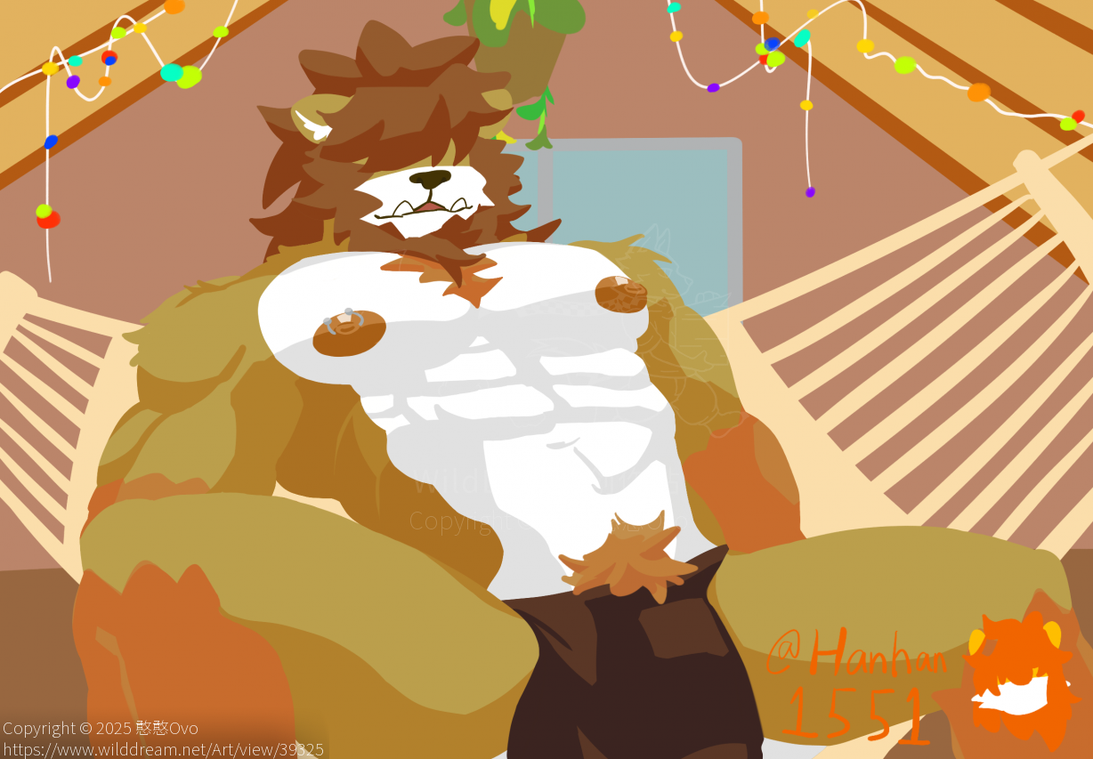 吊床 by 憨憨Ovo, OC, SFW