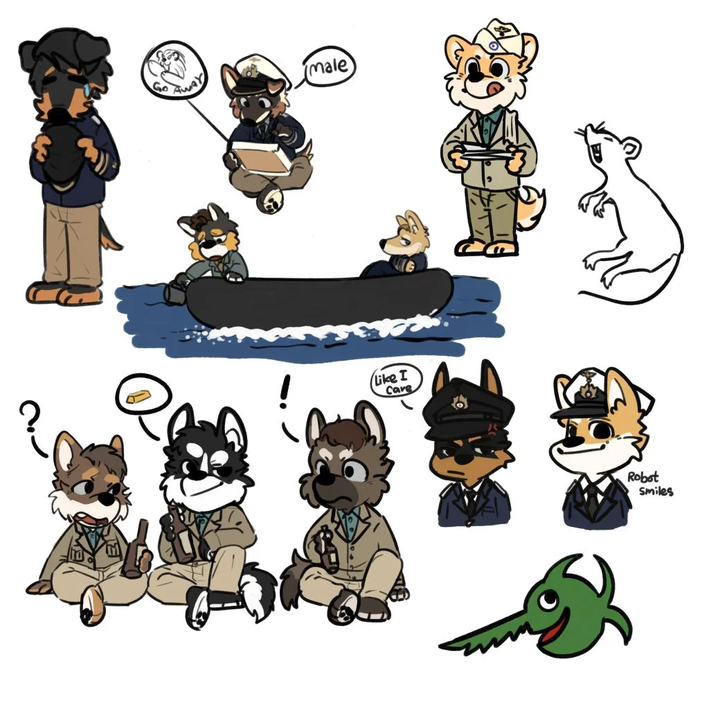 Das Boot fanart furry version by 外卖很好吃
