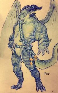 。 by fur