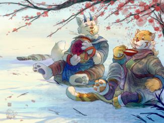 委托-梅花树下的雪地 by 毛毛此木