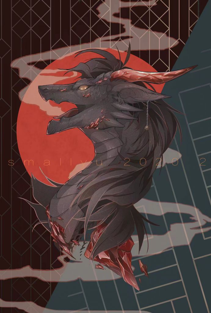 委托 by 小驭, 插画, 头像, 龙
