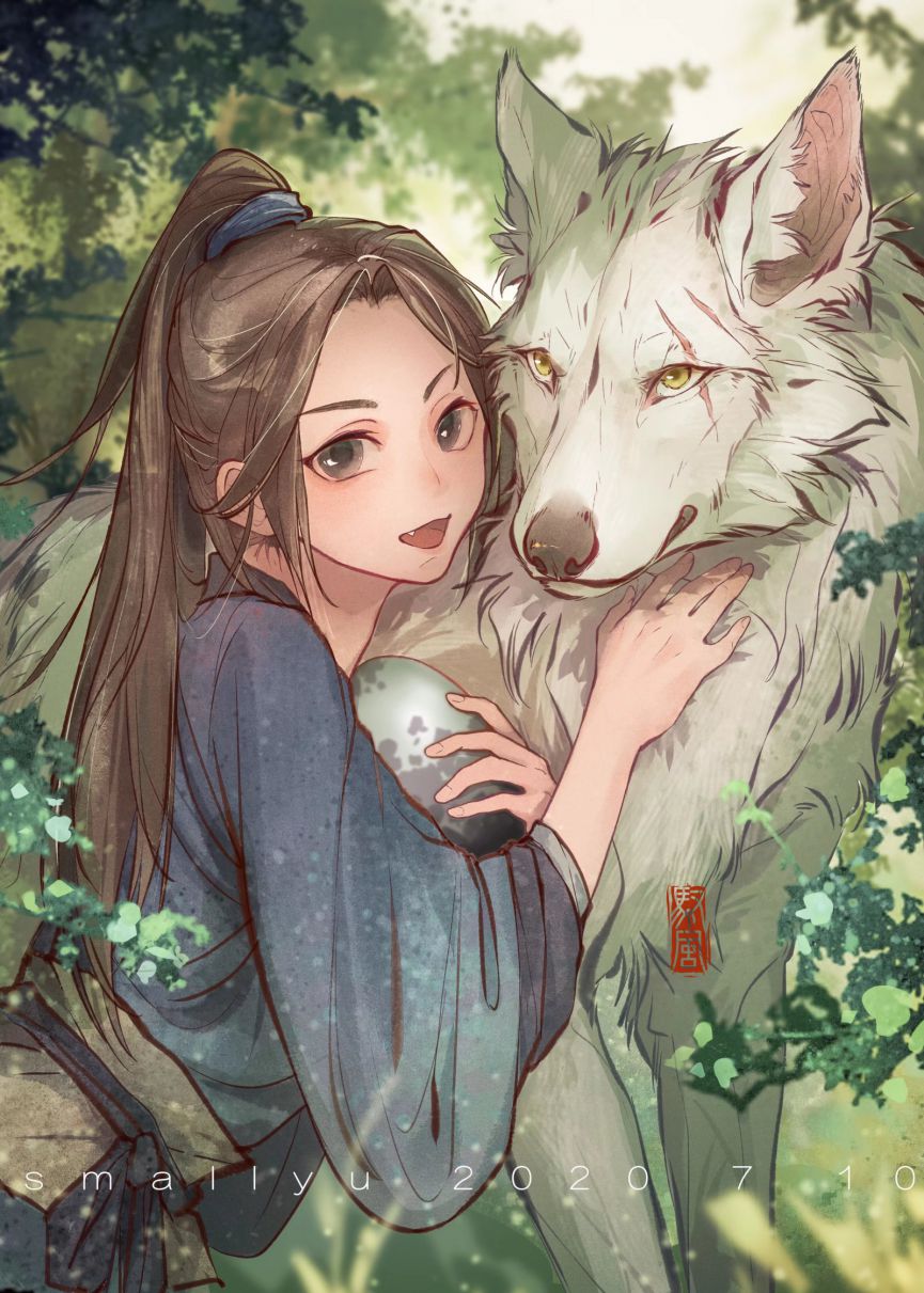 委托小说封面 by 小驭, 兽设, 古风, 壁纸, 插画, 狼