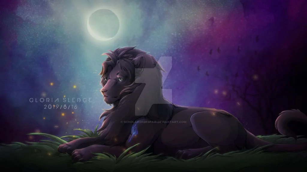 commission_black_lion_by_scholarofdespair-ddeepq3 by 辐射渡鸦, 狮子