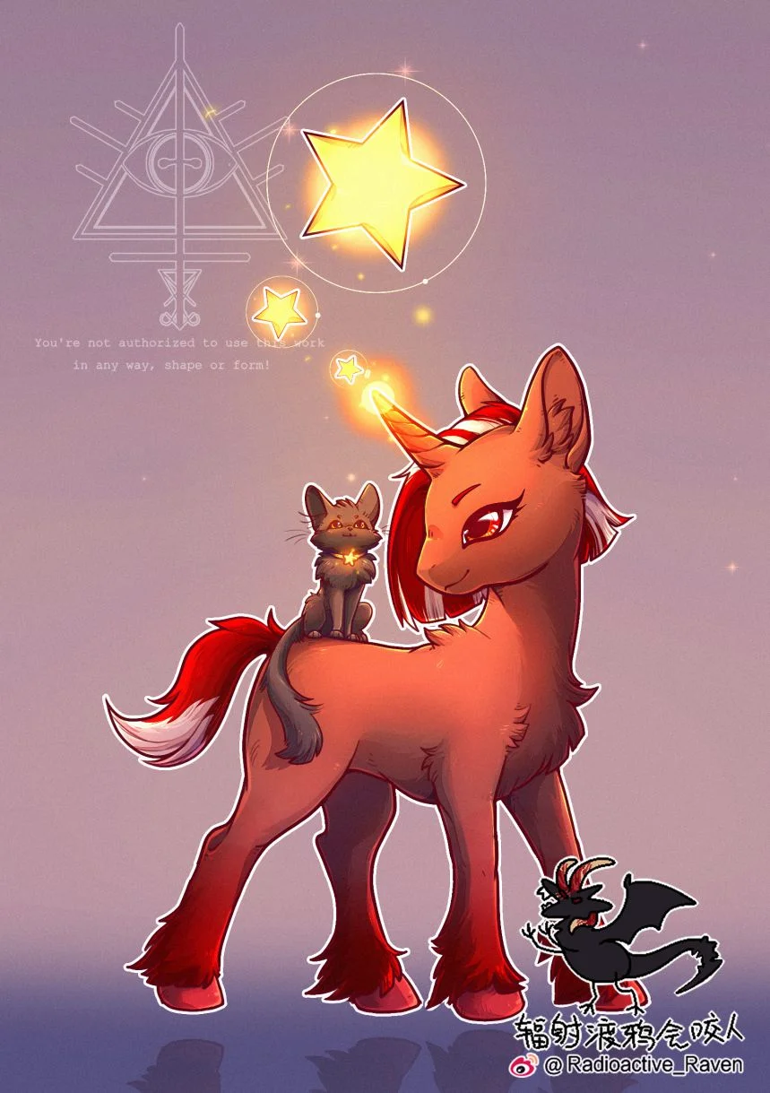 【稿】小马小马 by 辐射渡鸦, 小马, 猫