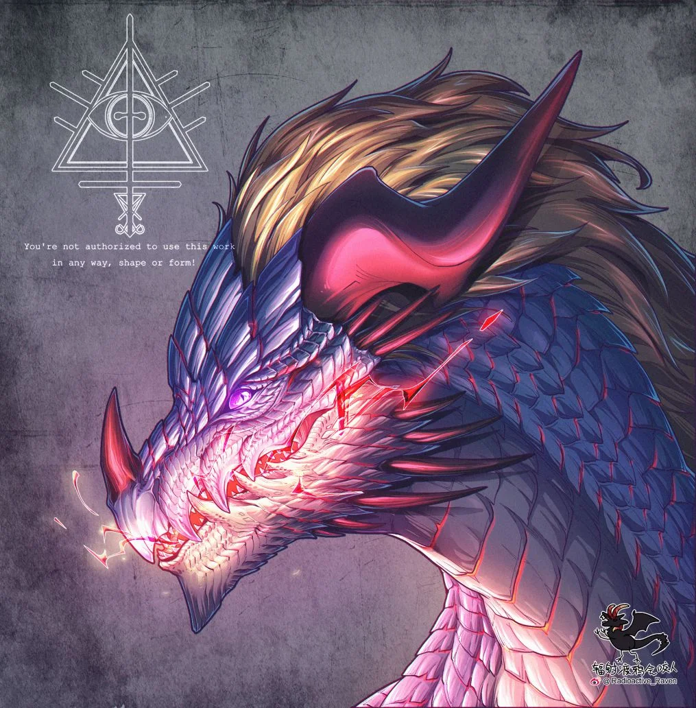 【稿】 红色闪电 by 辐射渡鸦, 幻想生物, 龙, 西方龙