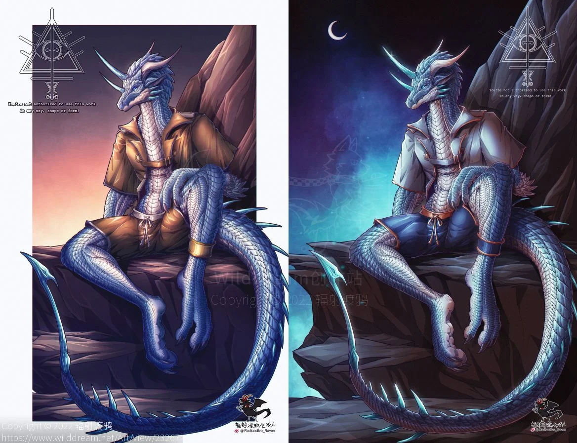 稿了 by 辐射渡鸦, 龙, 西方龙, 幻想生物